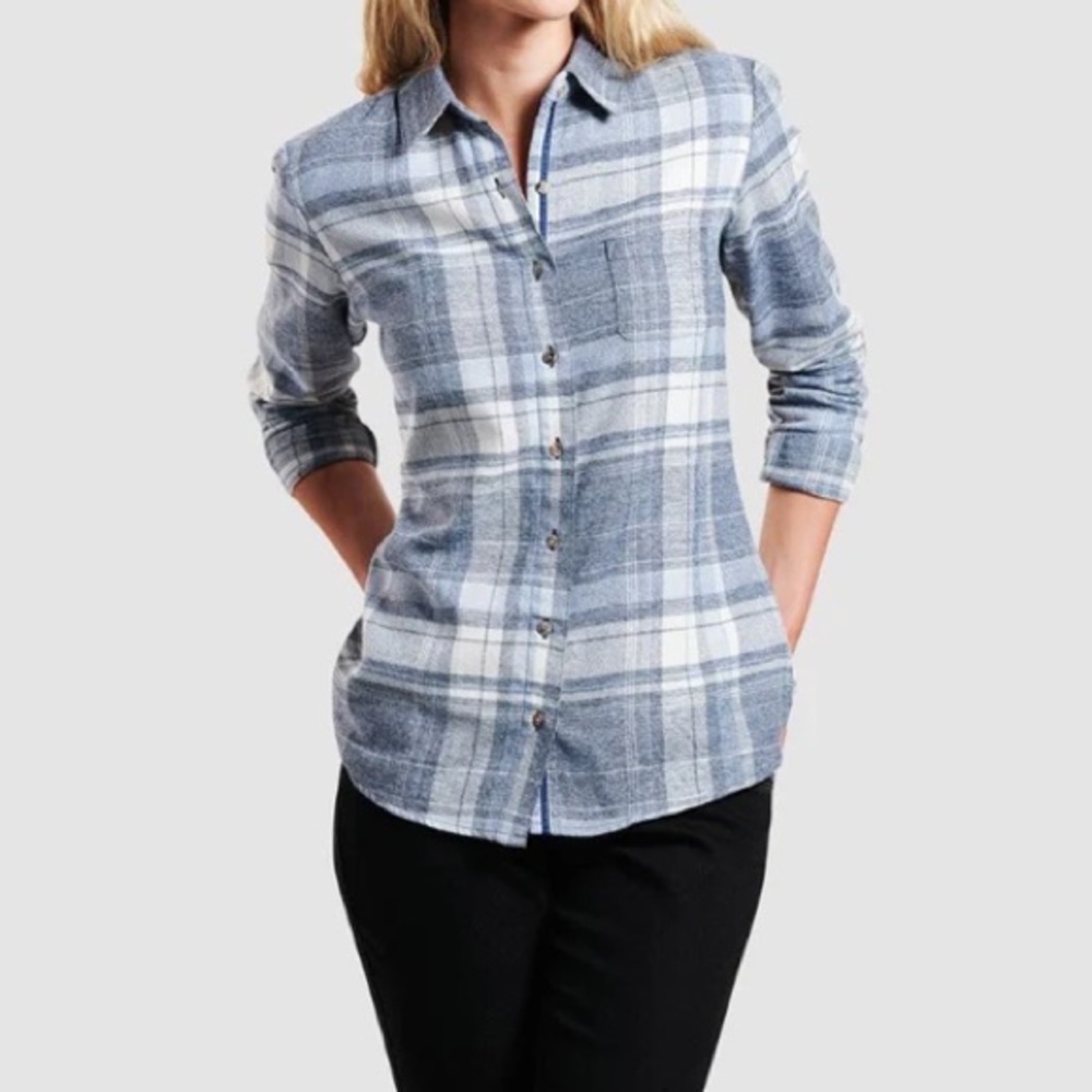 Kuhl kamila long sleeve flannel top